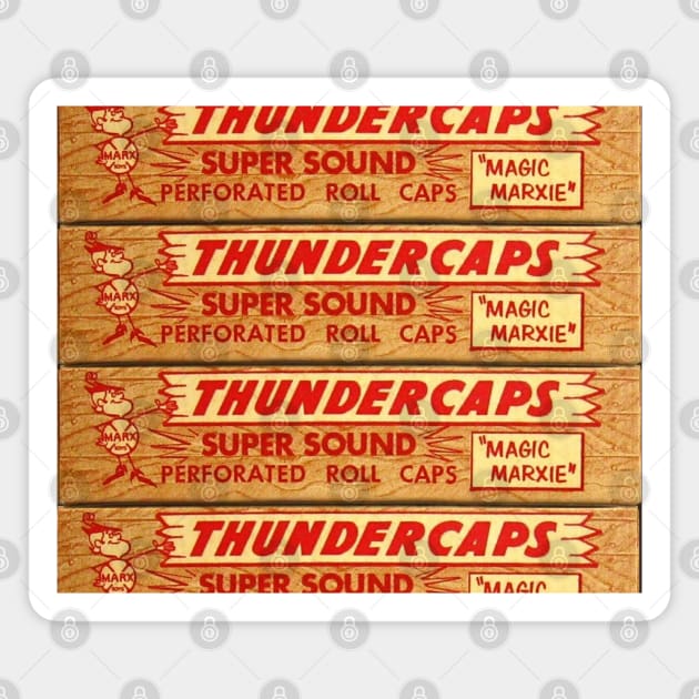 Marx Toys Caps "Thundercaps" Vintage Retro Magnet by offsetvinylfilm